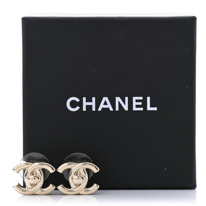 Chanel Metal CC Turnlock Earrings Gold 5 of 5