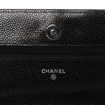 Chanel Caviar Quilted Wallet On Chain WOC Black 7 of 14