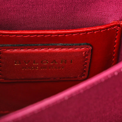 Bulgari Calfskin Serpenti Forever Top Handle Red 7 of 11