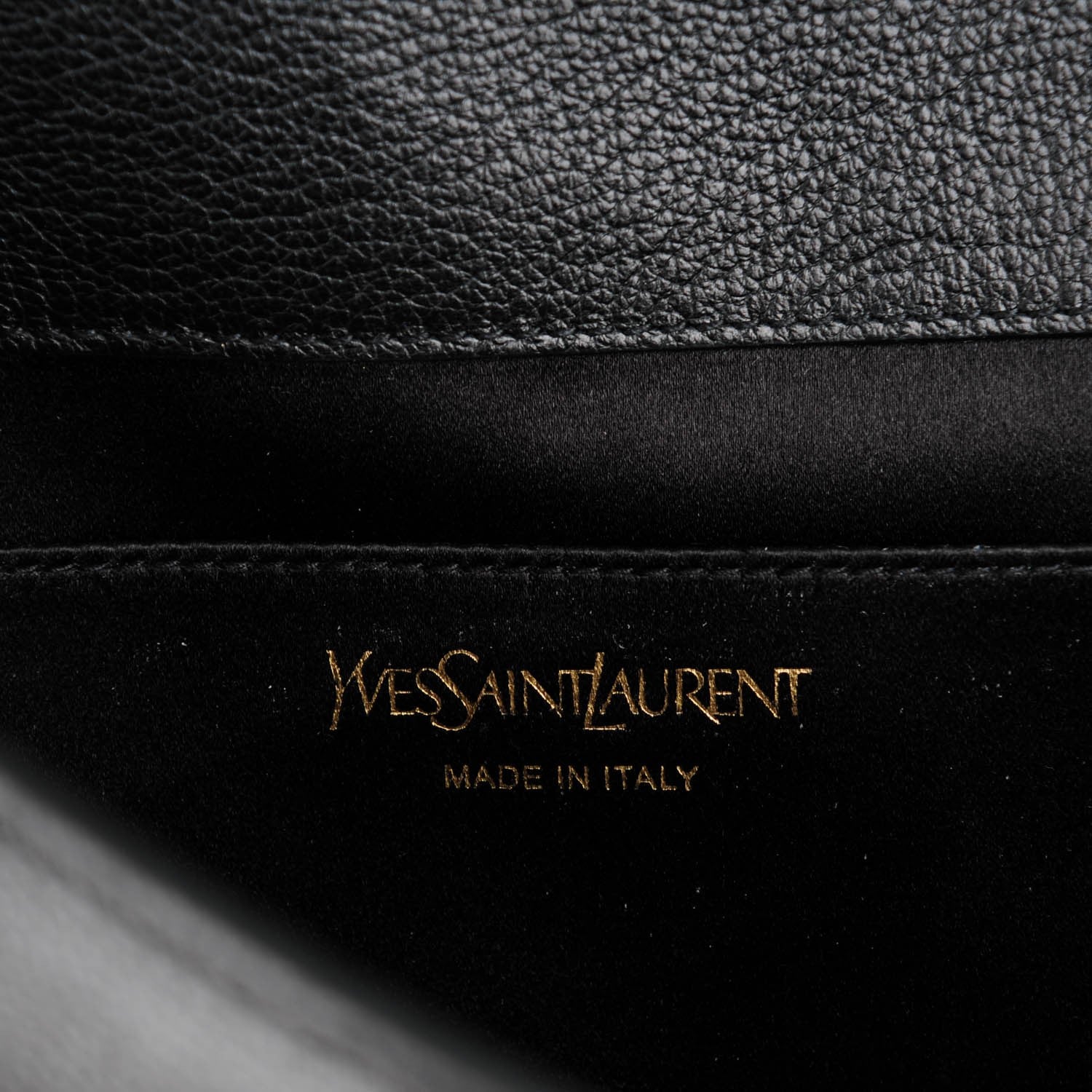 Saint Laurent Calfskin Monogram Large Belle De Jour Clutch Black 6 of 7