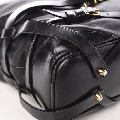 Burberry Soft Lambskin Bridle Calfskin Medium Gosford Hobo Black 5 of 16