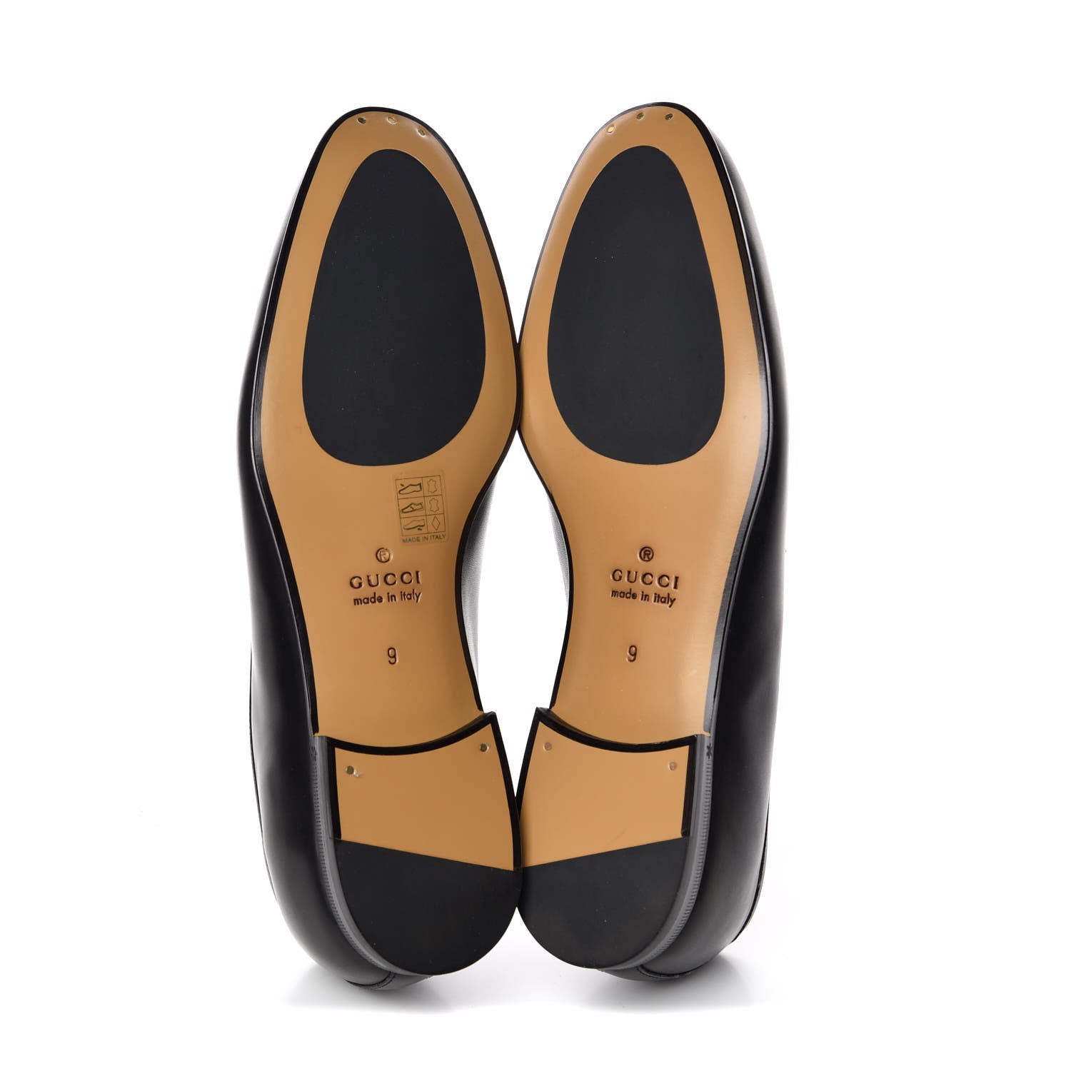 Gucci Calfskin Horsebit Mens Jordaan Loafers 9 Black 5 of 9