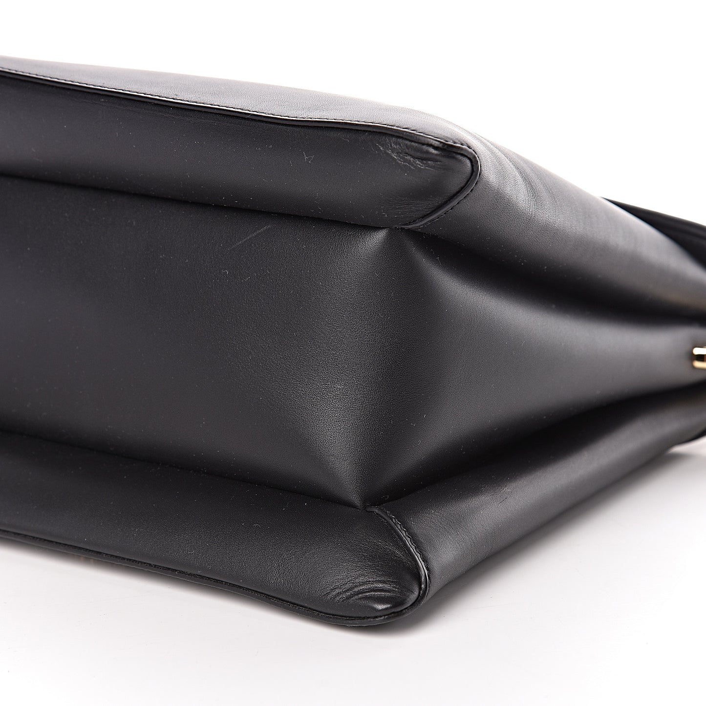New Calfskin Medium Ingrid Top Handle Bag Black