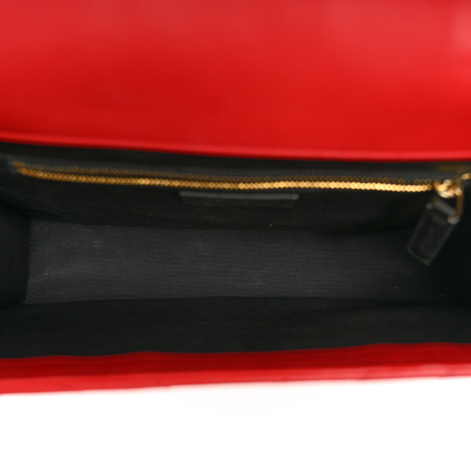 Saint Laurent Smooth Calfskin Matelasse Chevron Large Monogram Satchel Lipstick Red 5 of 11