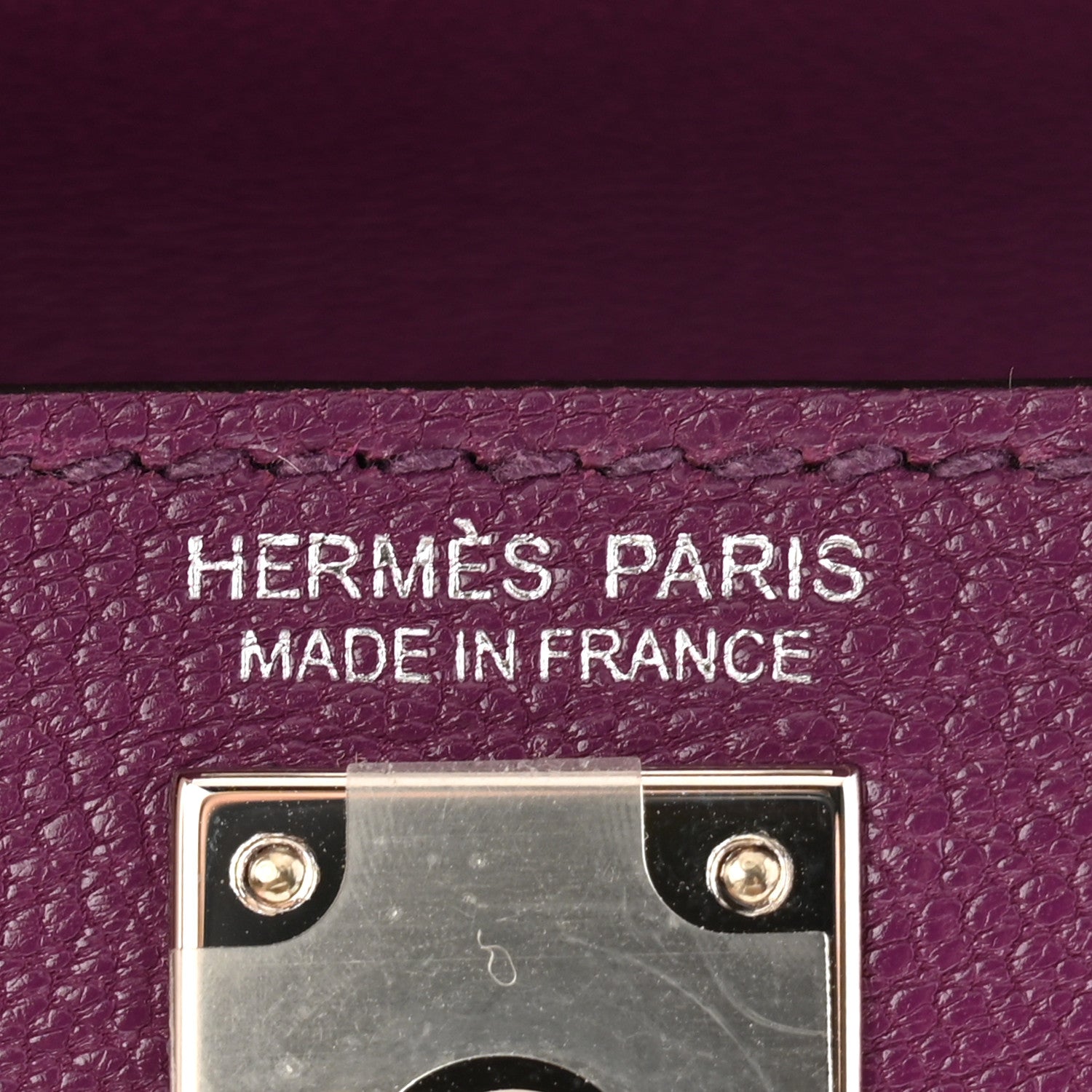 Hermes Chevre Mysore Mini Kelly Sellier 20 Violet 6 of 11