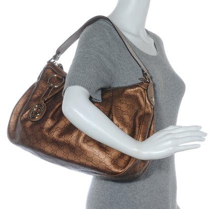Gucci Guccissima Medium Sukey Hobo Bronze 2 of 7