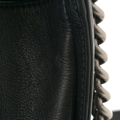 Chanel Calfskin Quilted Large Boy Flap Black 12 of 13