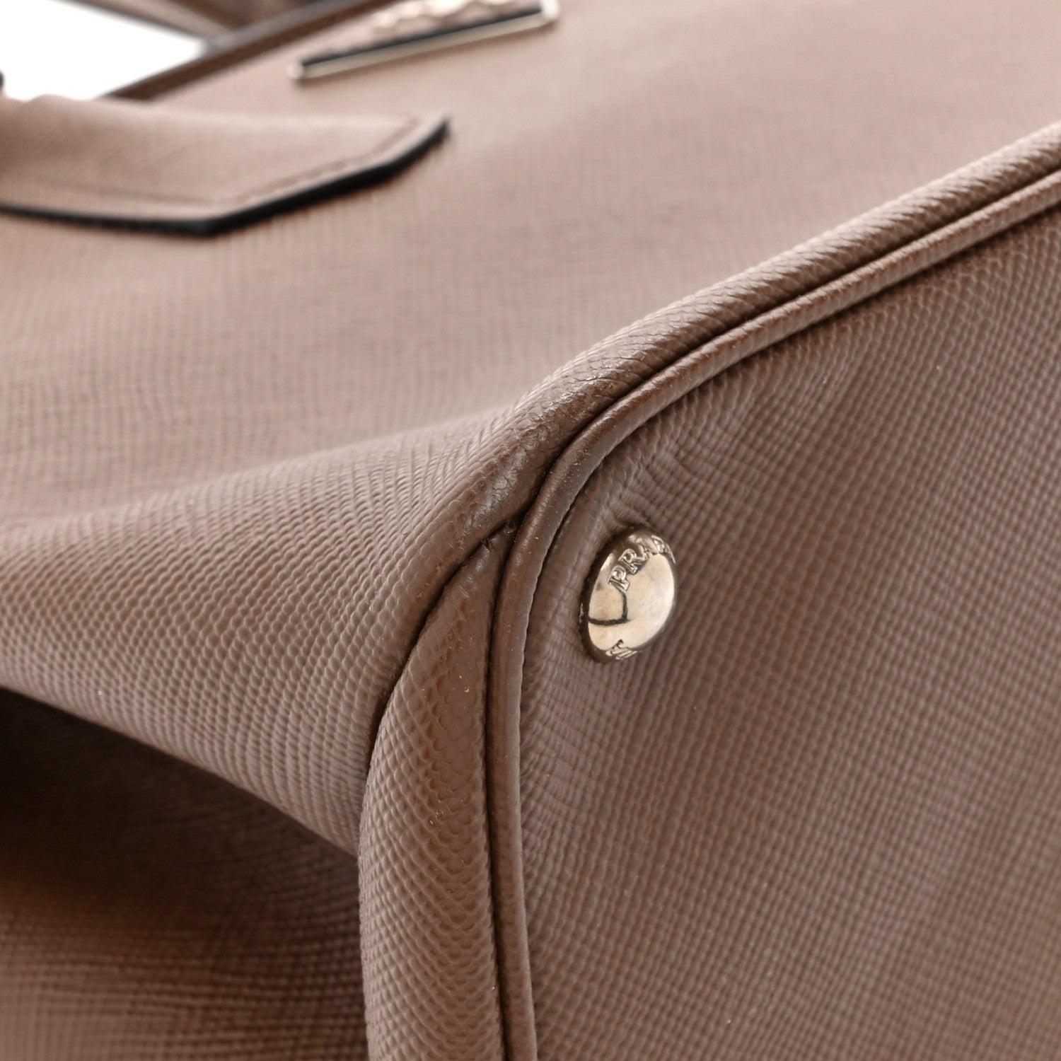 Prada Saffiano Cuir Twin Tote Cocoa 13 of 17