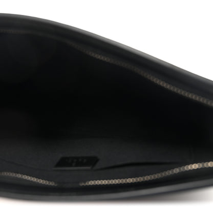 Gucci GG Supreme Monogram Selleria Calfskin Web New Web Cosmetic Case Black 5 of 8