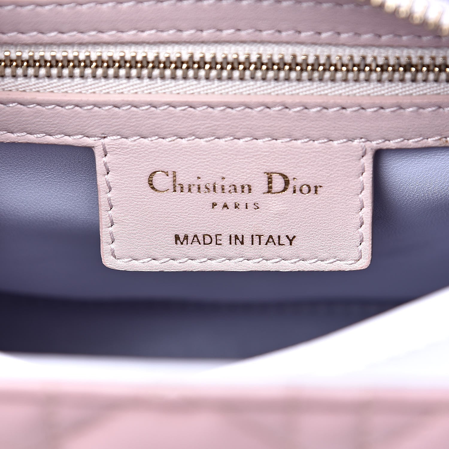 Christian Dior Lambskin Cannage Medium Tri-Color Lady Dior Rose Pale 6 of 14
