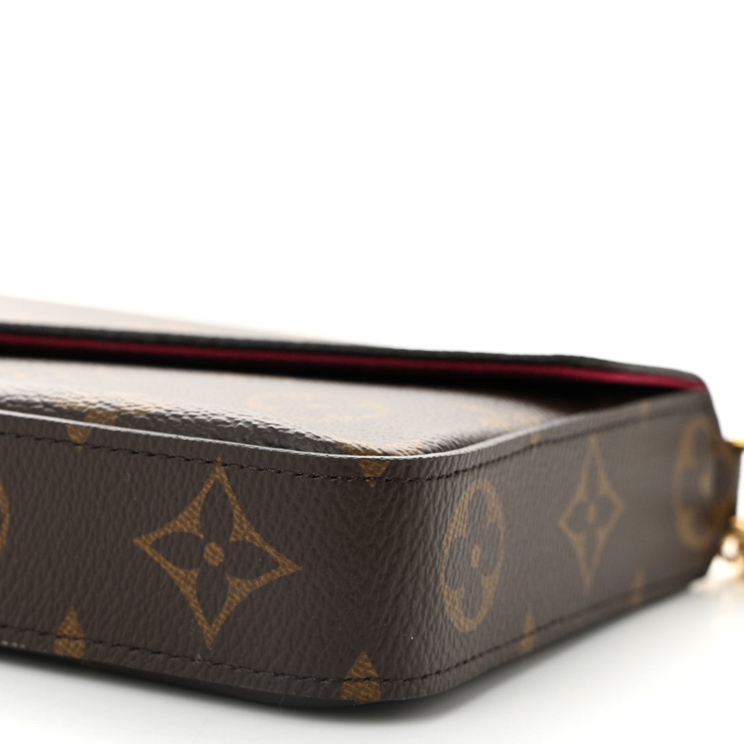 Louis Vuitton Monogram Pochette Felicie Chain Wallet Fuchsia 11 of 12