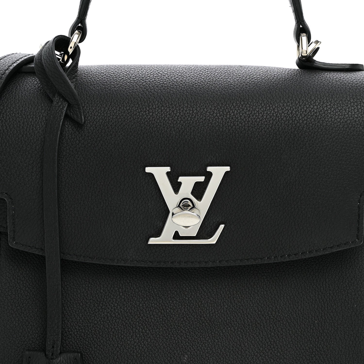 Louis Vuitton Calfskin Lockme Ever BB Black 6 of 8