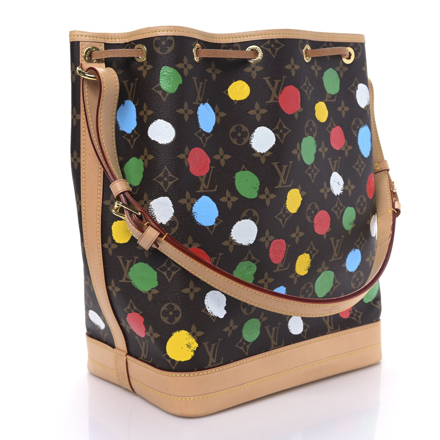 LV X YK Monogram Dots Noe Multicolor