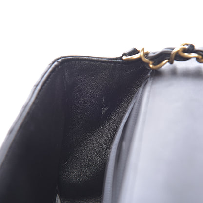 Chanel Lambskin Chevron Quilted Mini Rectangular Flap Black 8 of 14