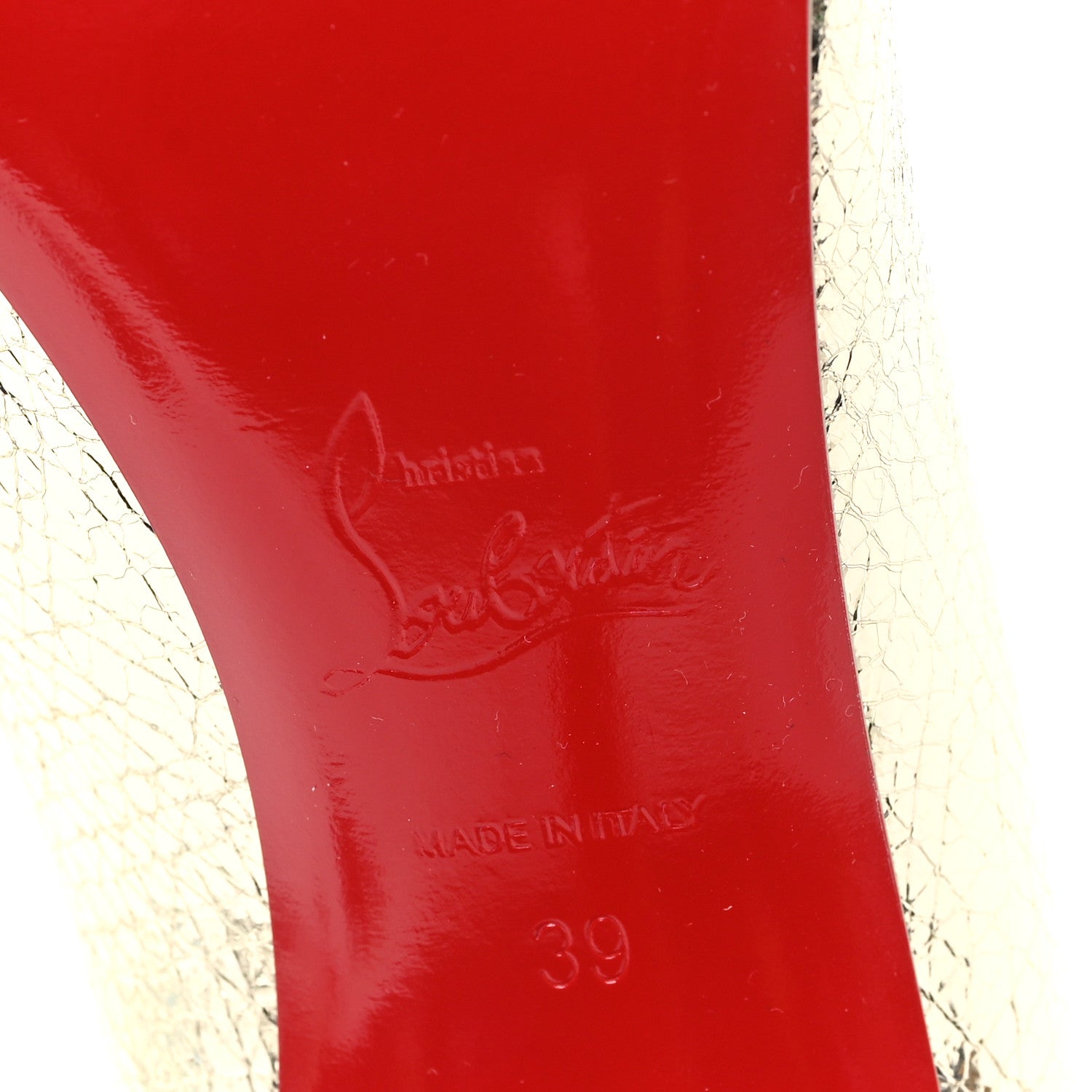 Christian Louboutin Specchio Star Kate 100 Pumps 39 Platine 7 of 9