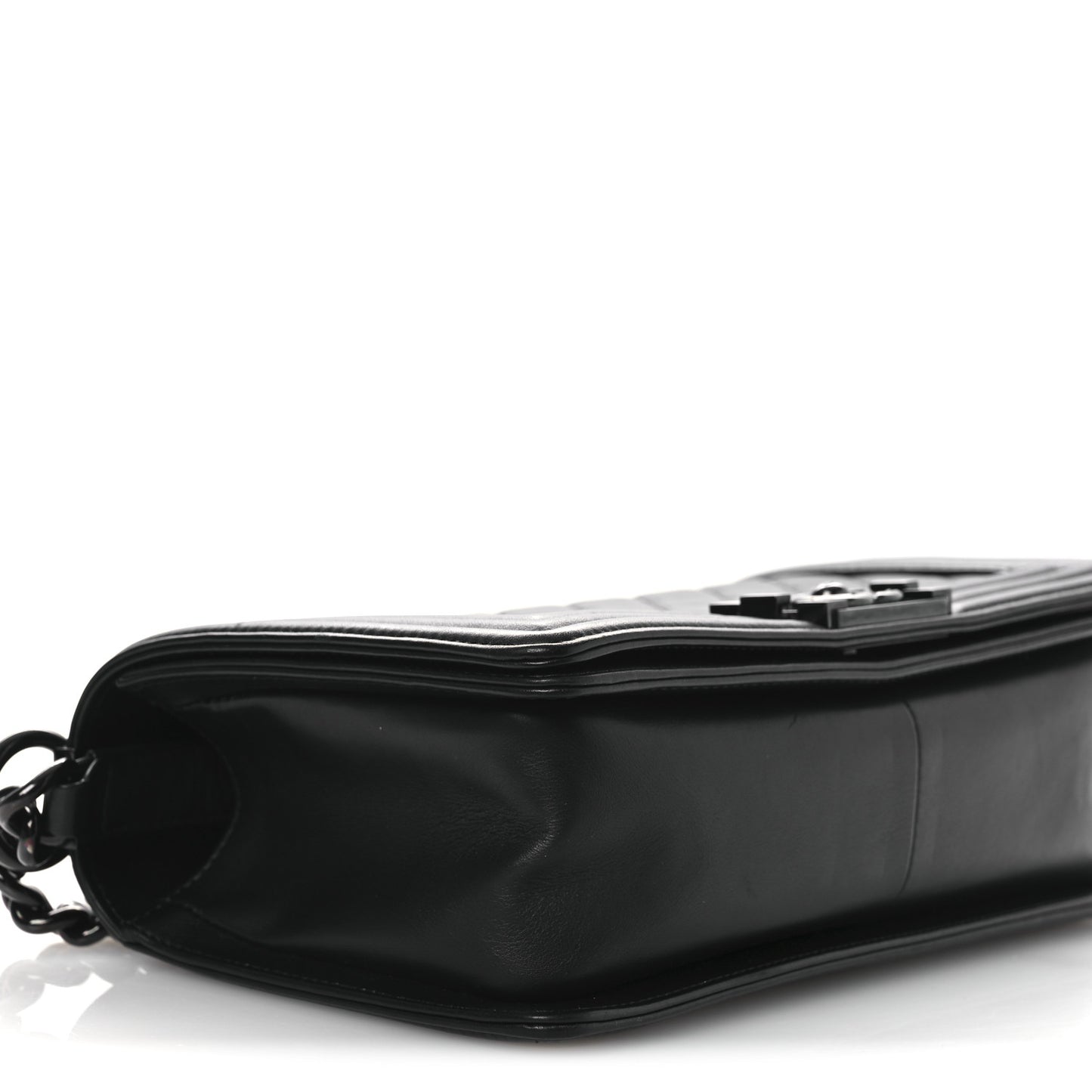 Calfskin Quilted Medium Boy Flap So Black