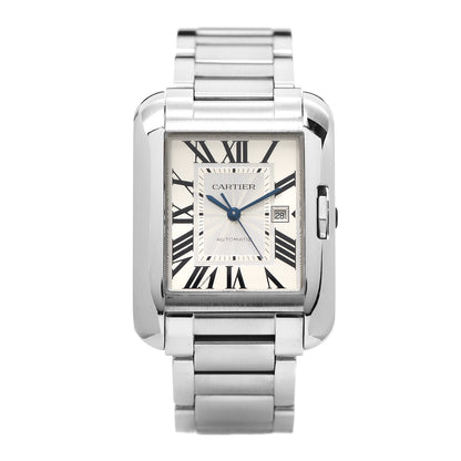 Cartier Stainless Steel 30mm Tank Anglaise Automatic Watch 1 of 7