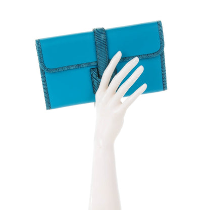 Hermes Swift Lizard Niloticus Jige Duo Turquoise Bleu Petrol 2 of 9