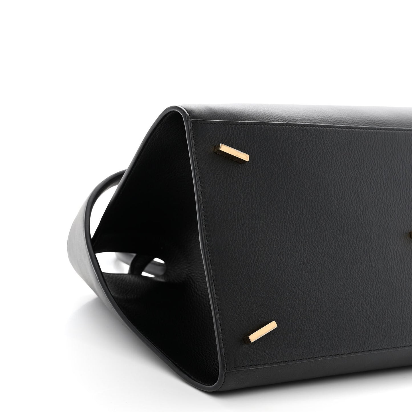 Calfskin Medium Hug Bag Black