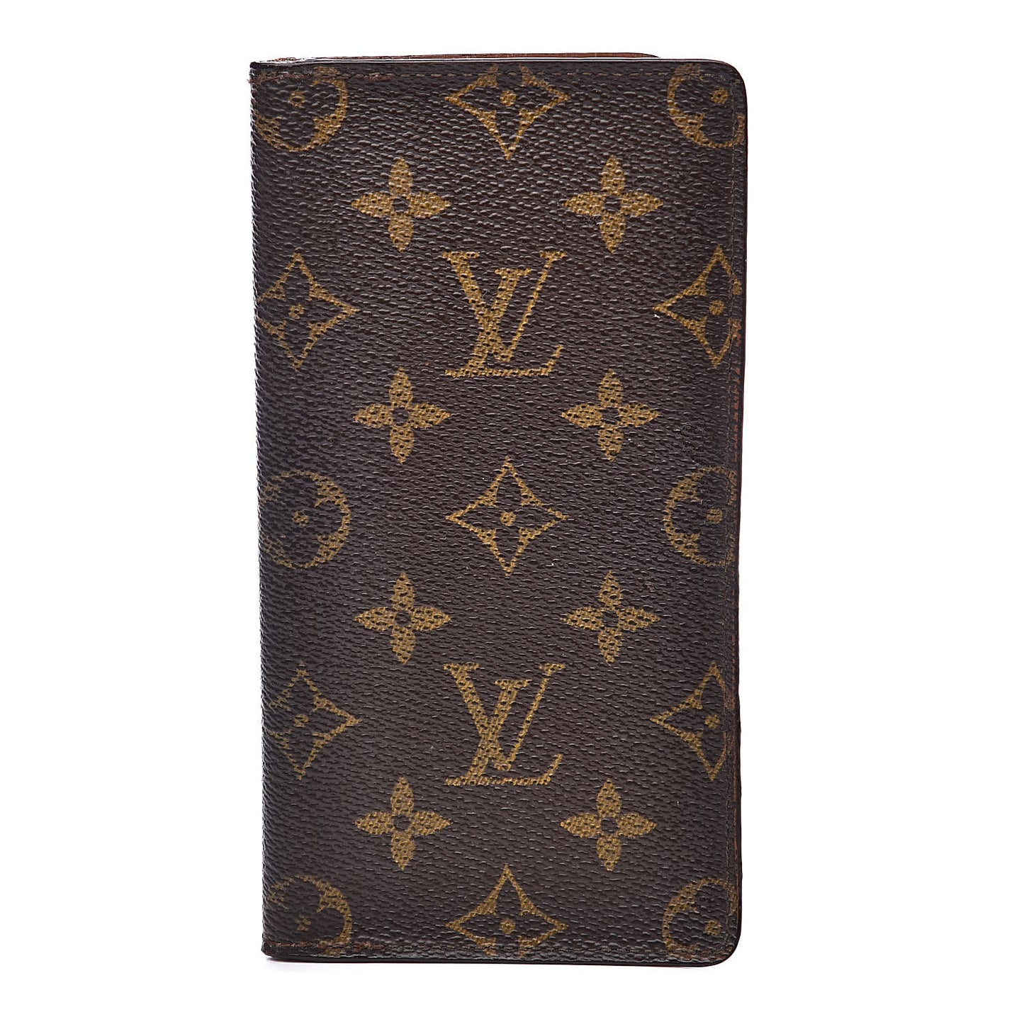 Monogram Checkbook Holder Case Wallet