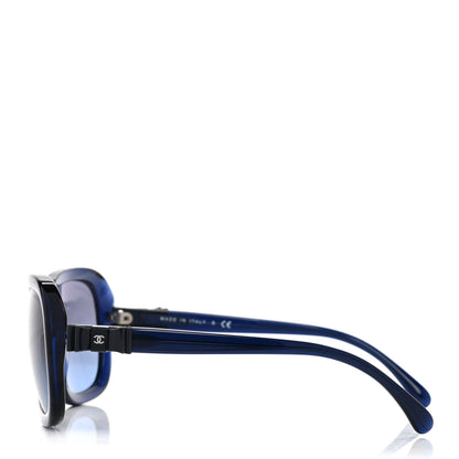 Chanel Acetate CC Bow Sunglasses 5280-Q Blue 3 of 8