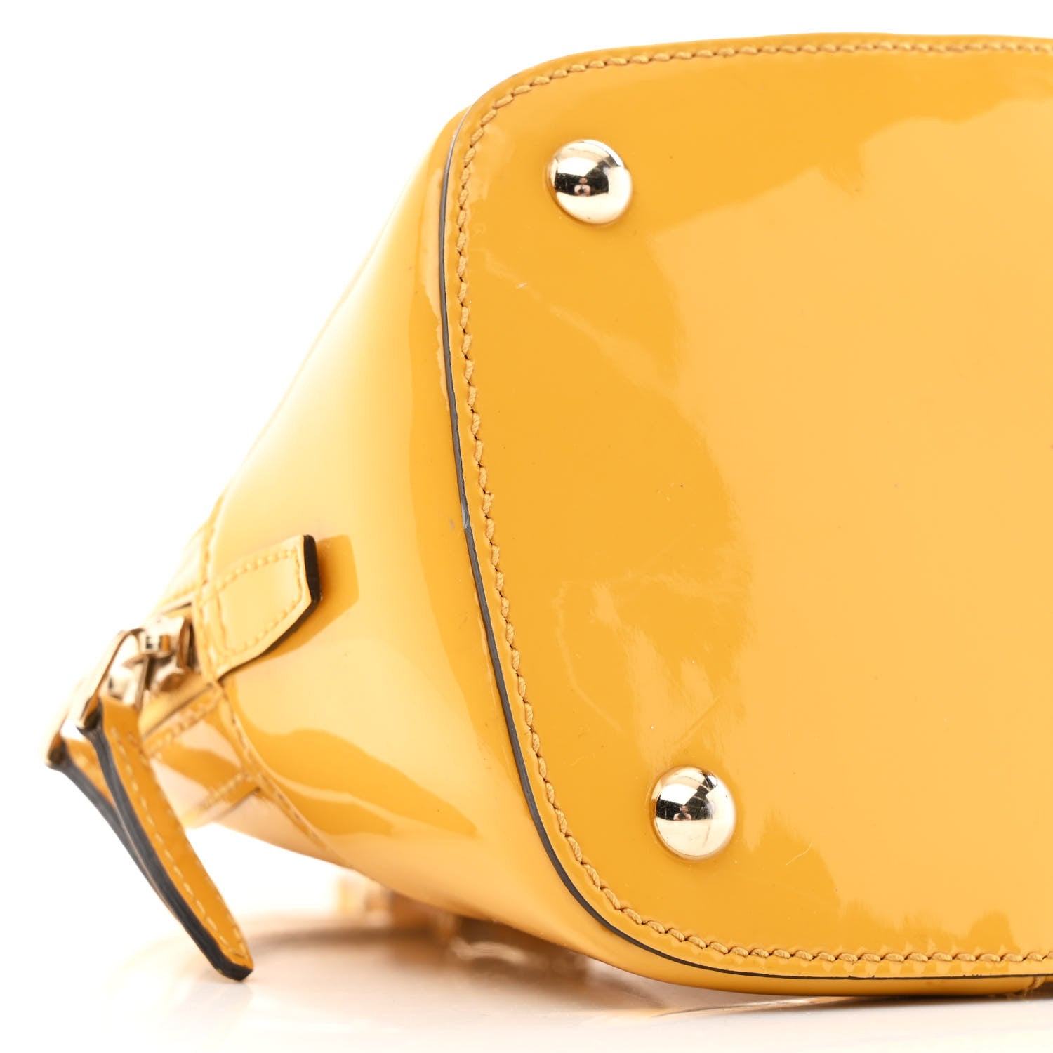 Gucci Patent Microguccissima Small Nice Top Handle Dome Bag Bumblebee 9 of 13