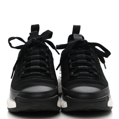 Chanel Velvet Calfskin Mixed Fibers CC Sneakers 35 Black 2 of 10