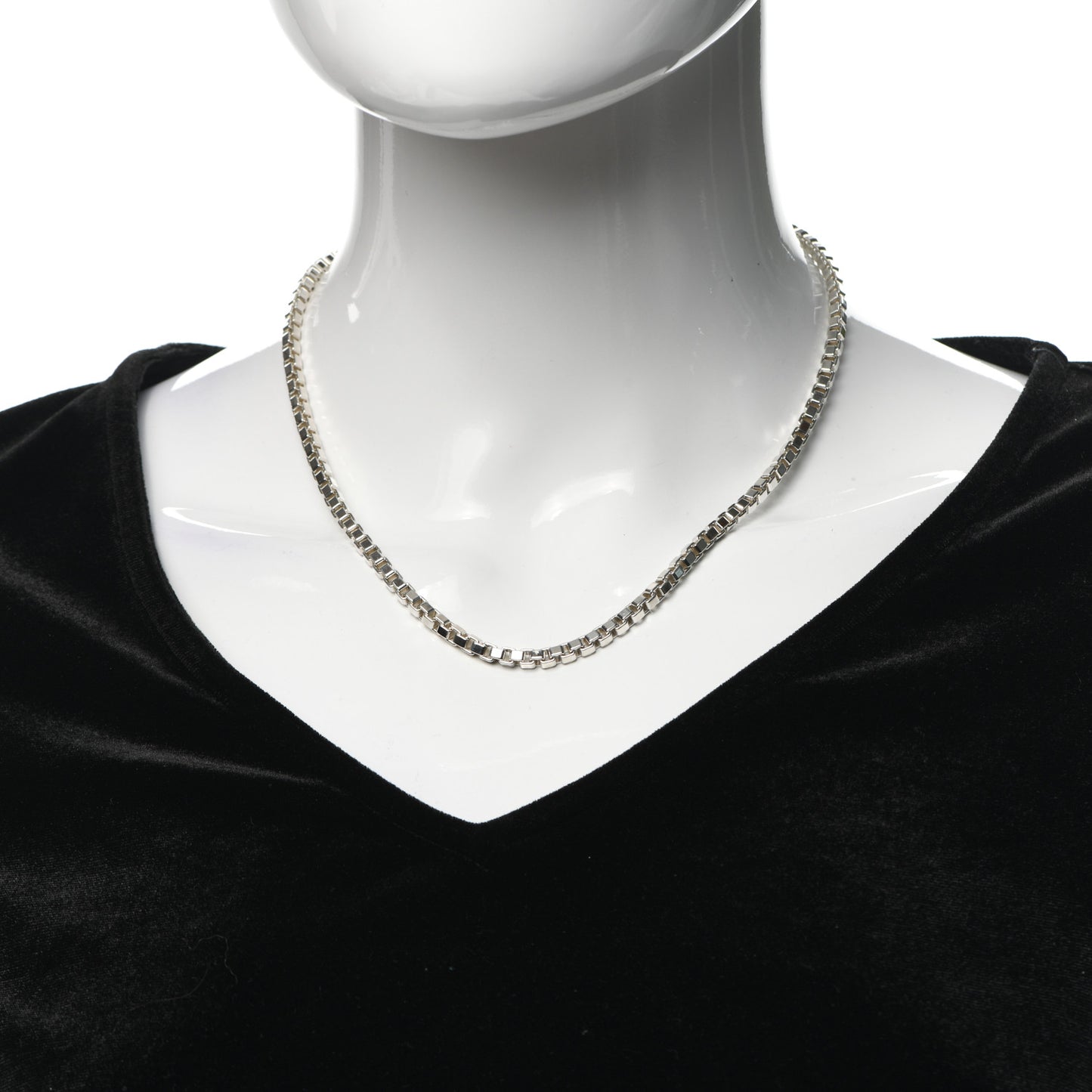 Sterling Silver 4mm Venetian Link Necklace