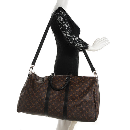 Louis Vuitton Monogram Macassar Keepall Bandouliere 55 2 of 7