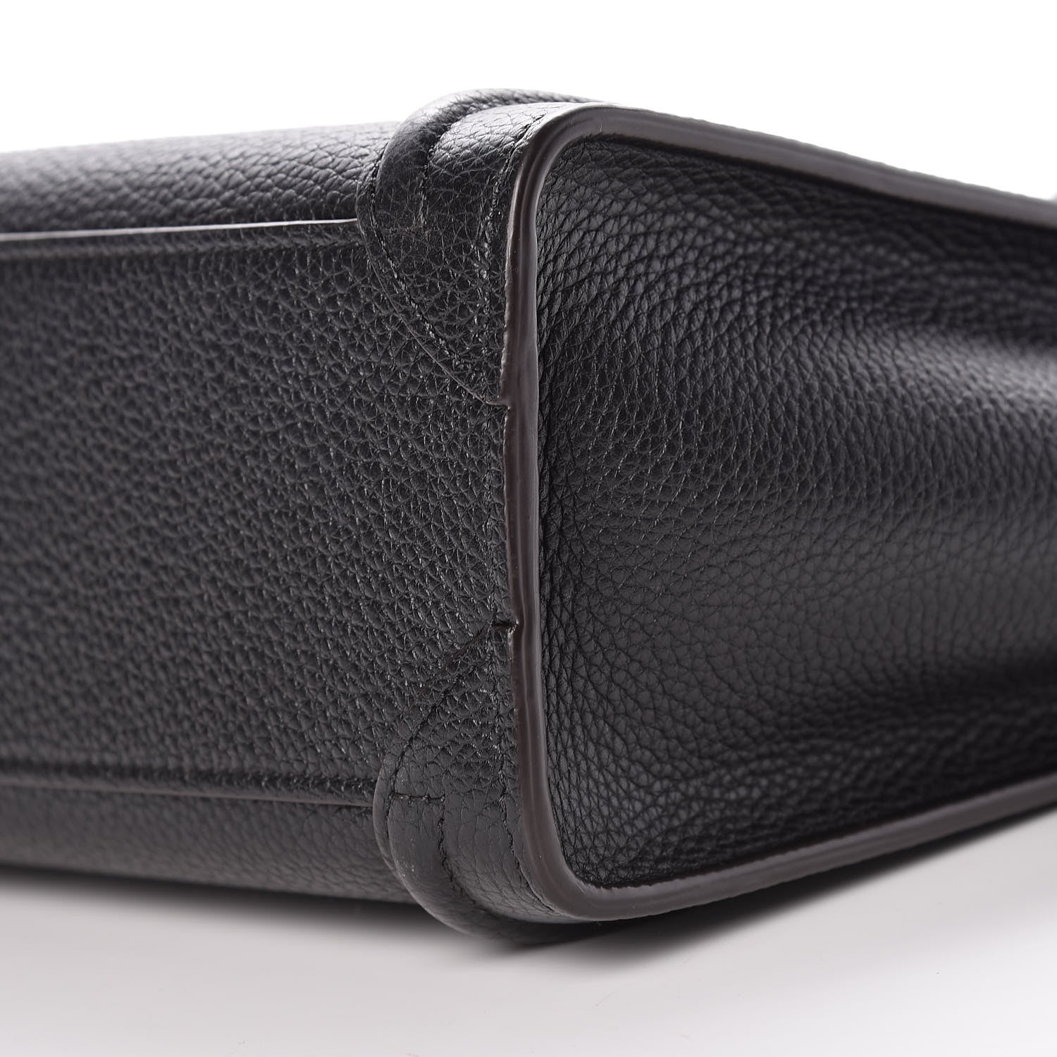 Celine Drummed Calfskin Nano Luggage Black 9 of 9