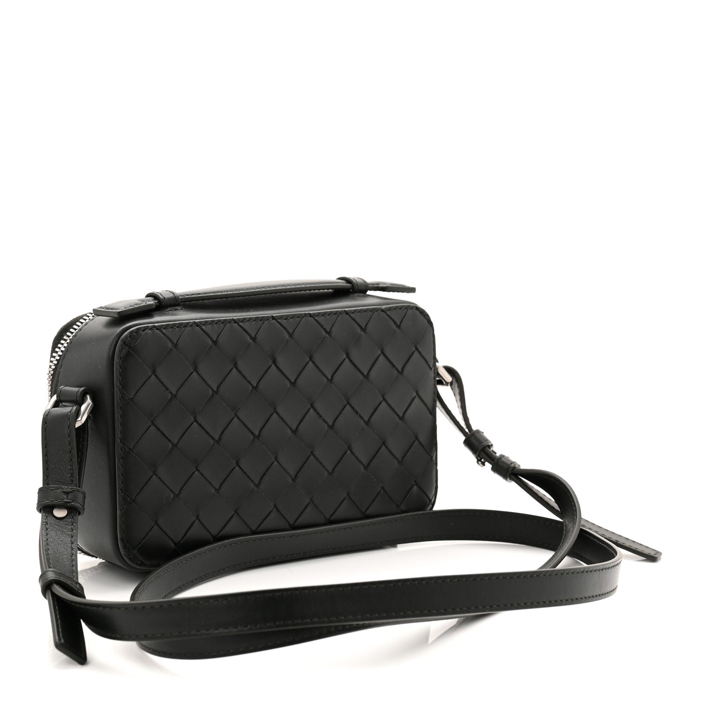 Nappa Intrecciato Mens Getaway Phone Pouch Dark Green