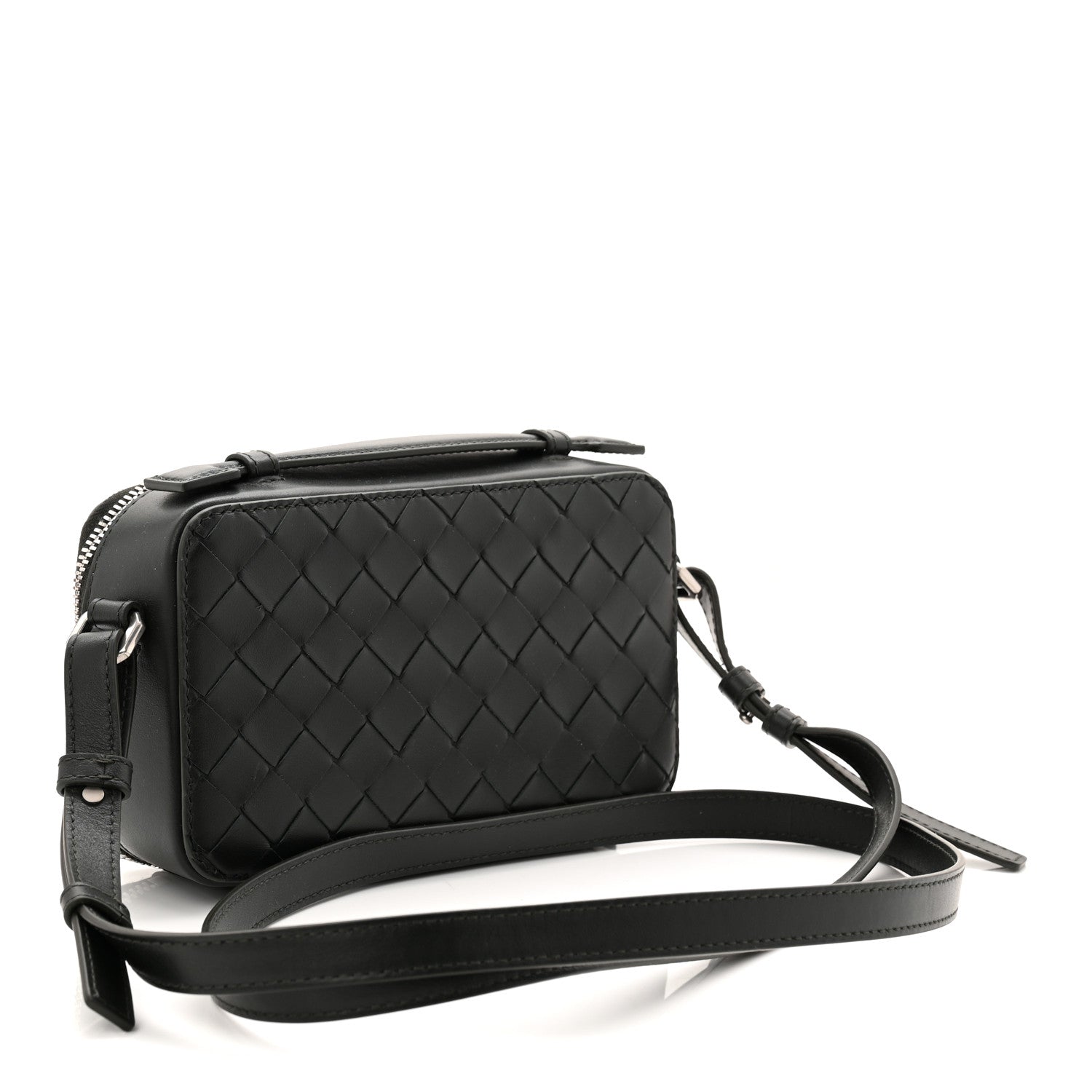 Bottega Veneta Nappa Intrecciato Mens Getaway Phone Pouch Dark Green 3 of 9