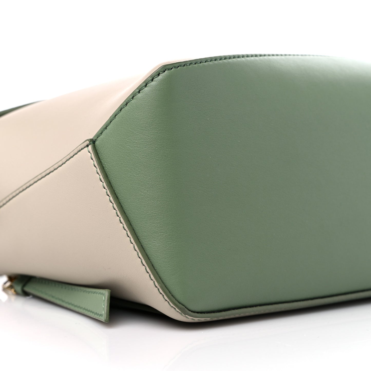 Calfskin Paula's Ibiza Degrade Small Puzzle Edge Bag Rosemary Light Oak