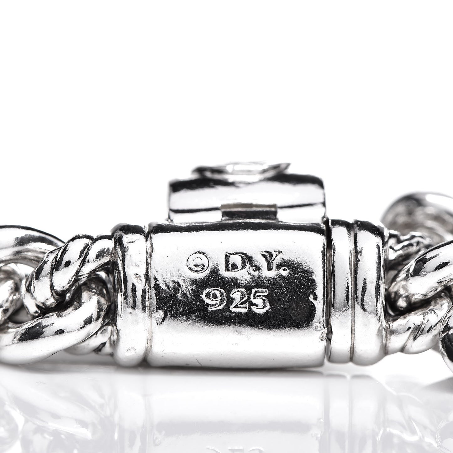 Sterling Silver Diamond 7mm Petite Pave Curb Link ID Bracelet