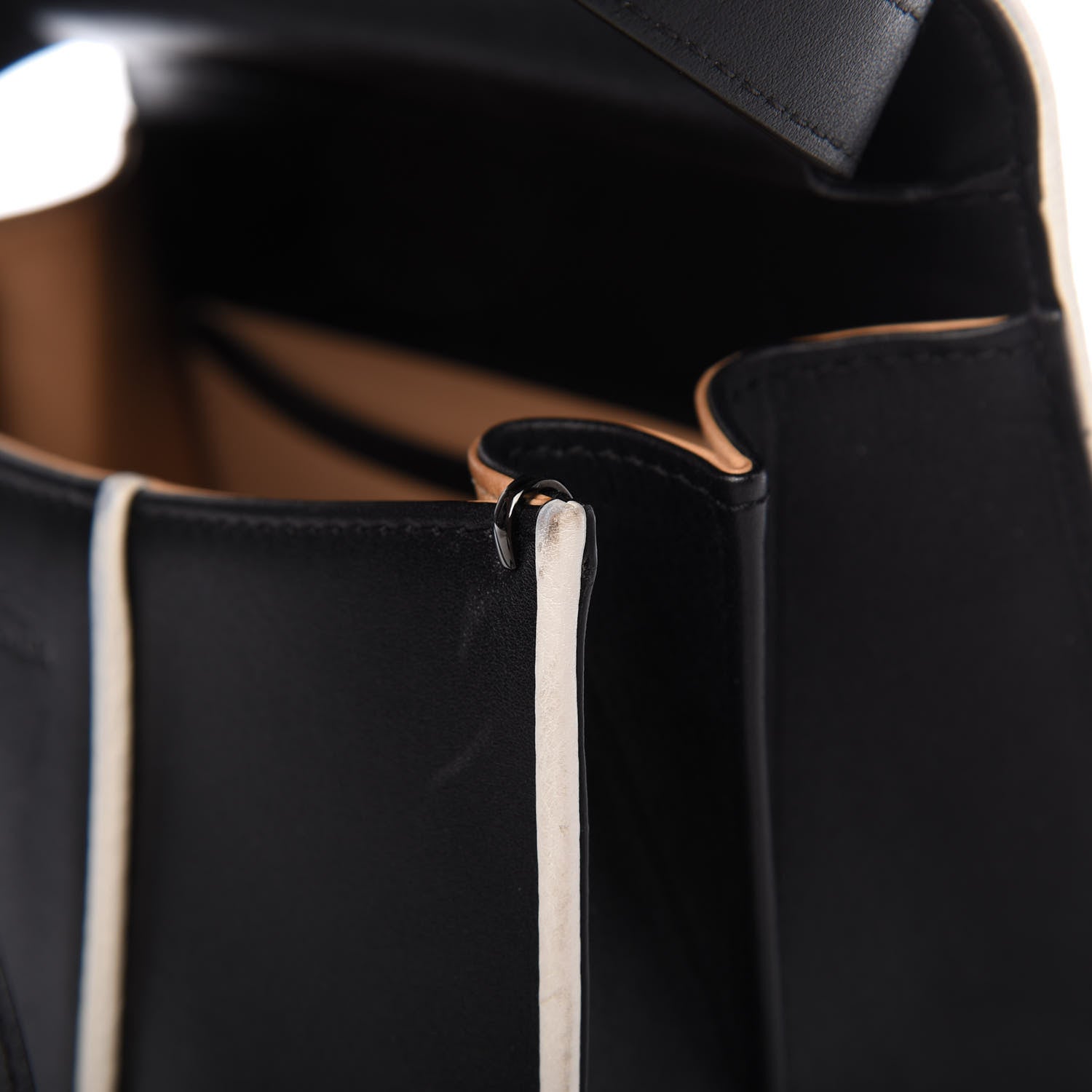 Delvaux Calfskin Illusion Piped Mini Brillant Satchel Black 11 of 12