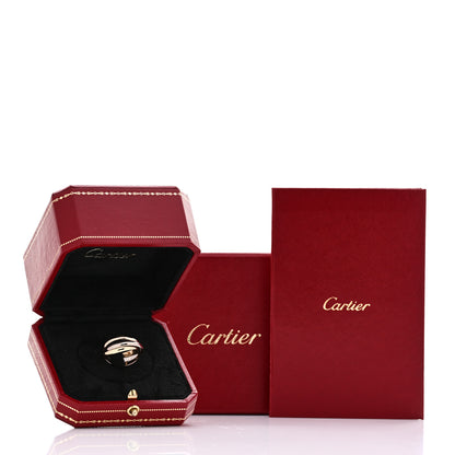 Cartier 18K Pink Yellow White Gold Small Trinity Ring 54 7 5 of 5