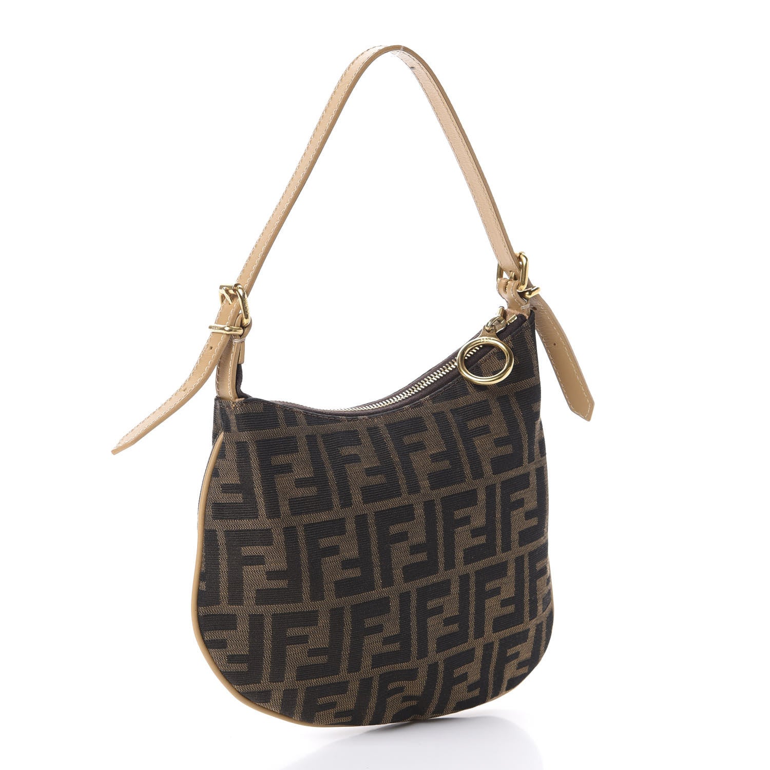 Fendi Zucca Small Oyster Tobacco Beige 3 of 9
