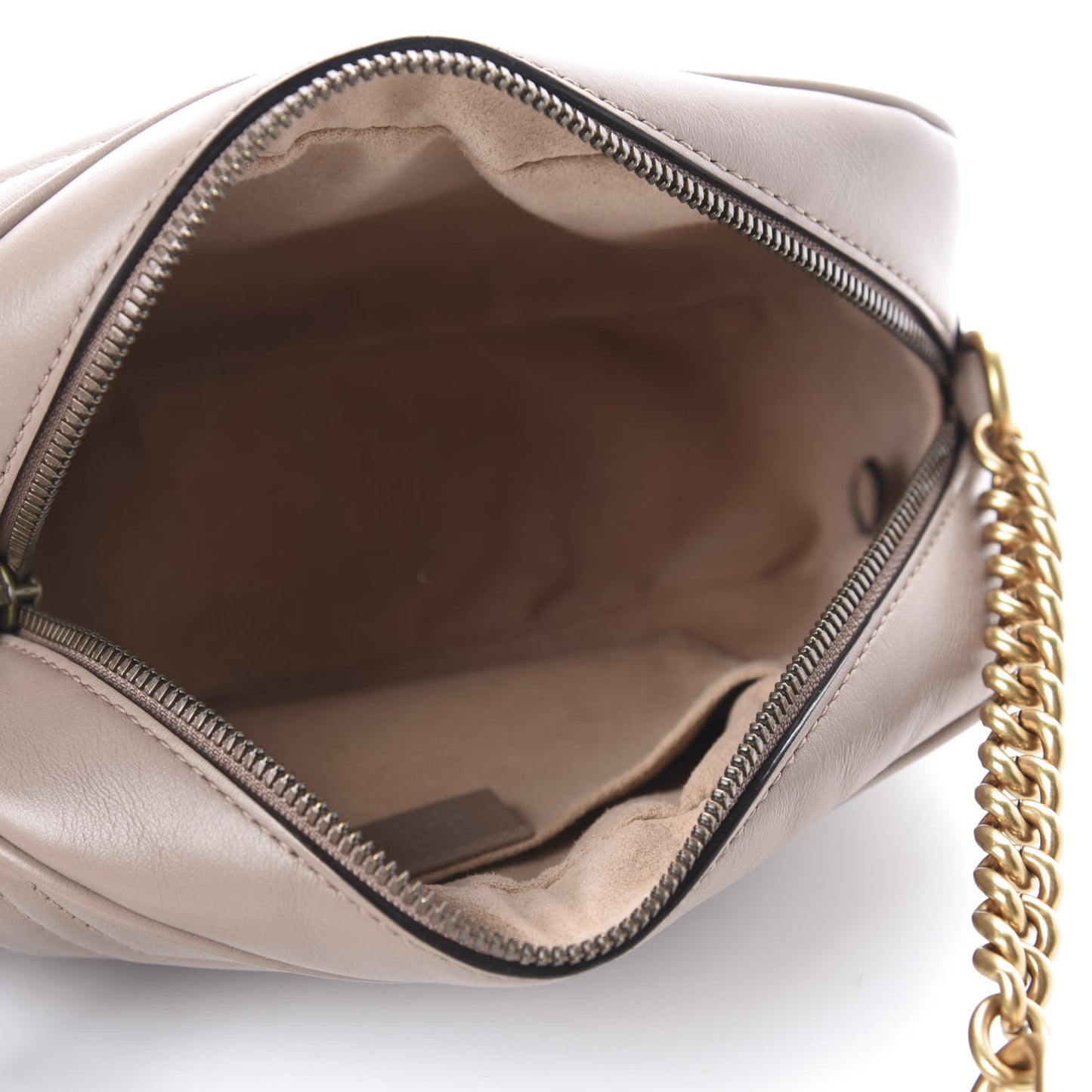 Calfskin Matelasse Small GG Marmont Chain Shoulder Bag Porcelain Rose