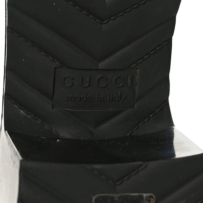 Gucci Rubber Gucci Logo Womens Platform 20/60mm Slide Sandals 38 Black 8 of 8