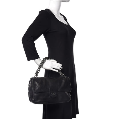 Chanel Lambskin Medium Soft and Chain Flap Black 2 of 10