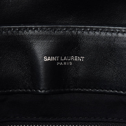 Saint Laurent Calfskin Y Quilted Monogram Medium Loulou Chain Satchel Black 8 of 11