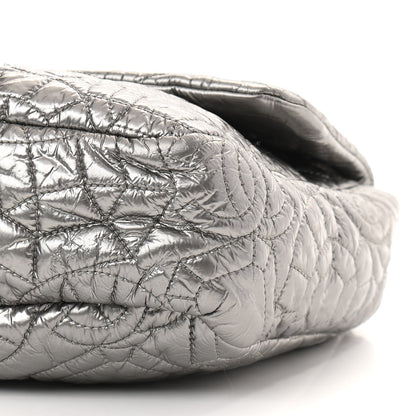 Chanel Vinyl Graphic Edge Flap Silver 8 of 8