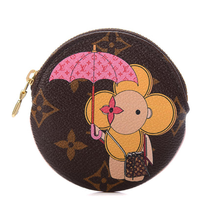 Louis Vuitton Monogram 2019 Christmas Animation Tokyo Round Coin Purse 1 of 8