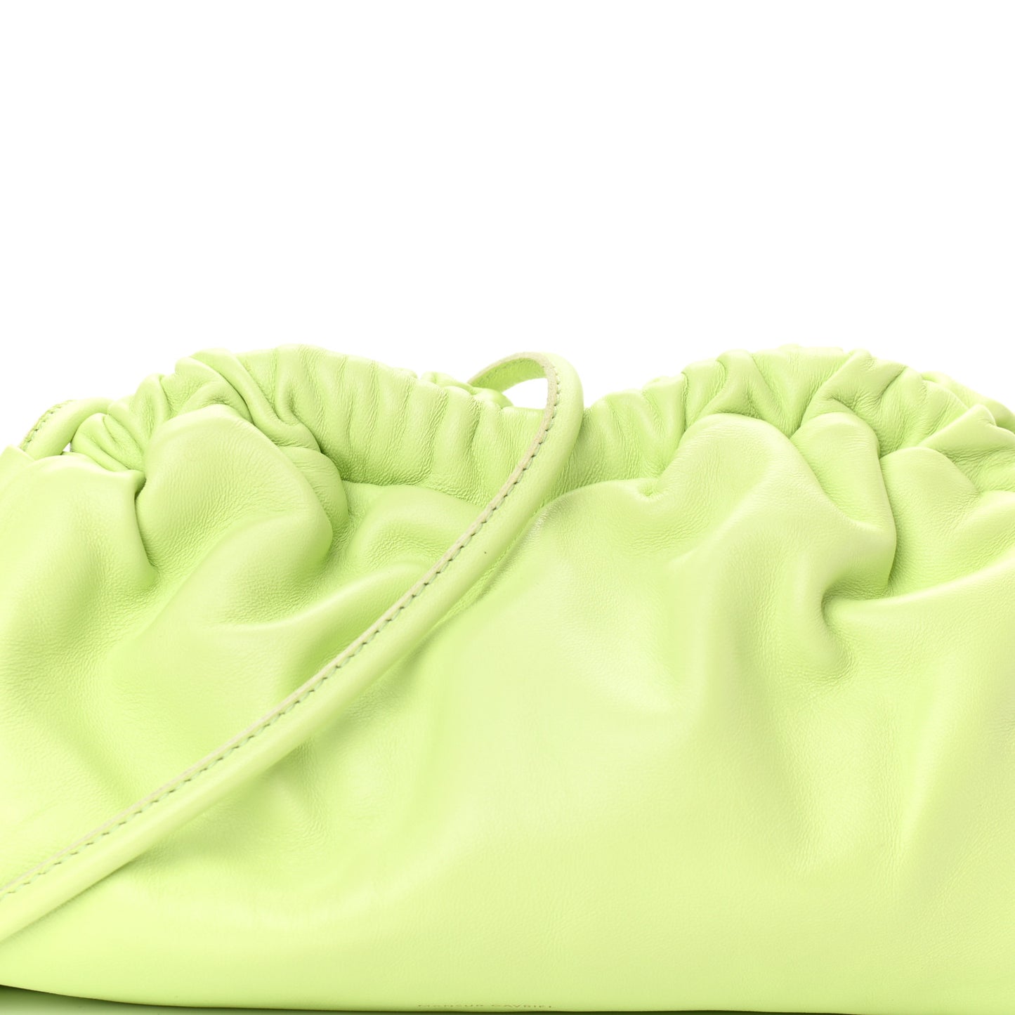 Lambskin Mini Cloud Clutch Mint