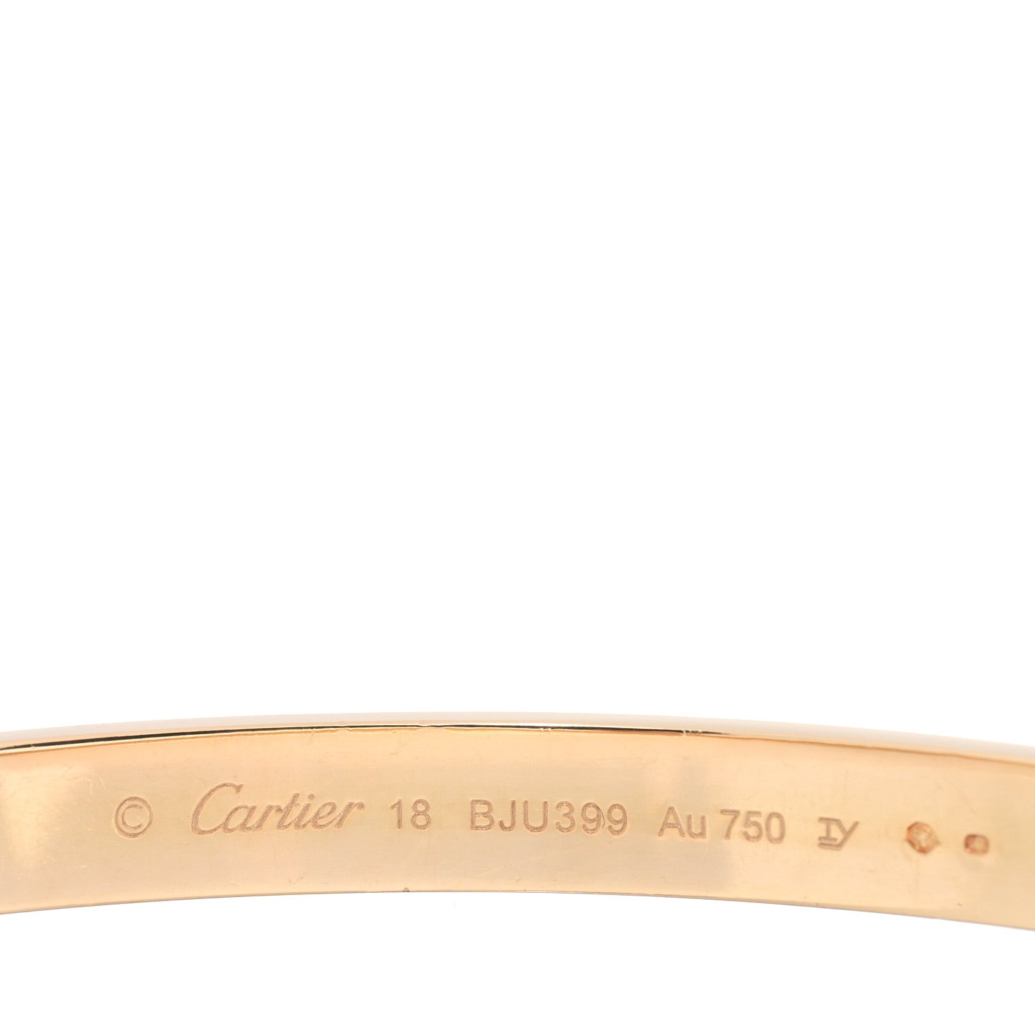 Cartier 18K Yellow Gold LOVE Bracelet 18 3 of 4