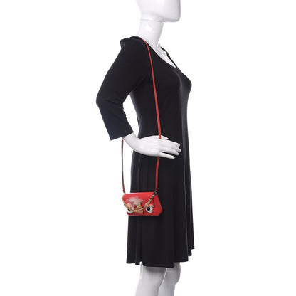 Fendi Nappa Rabbit Fox Fur Micro Buggie Baguette Fiamma Rosa 2 of 12