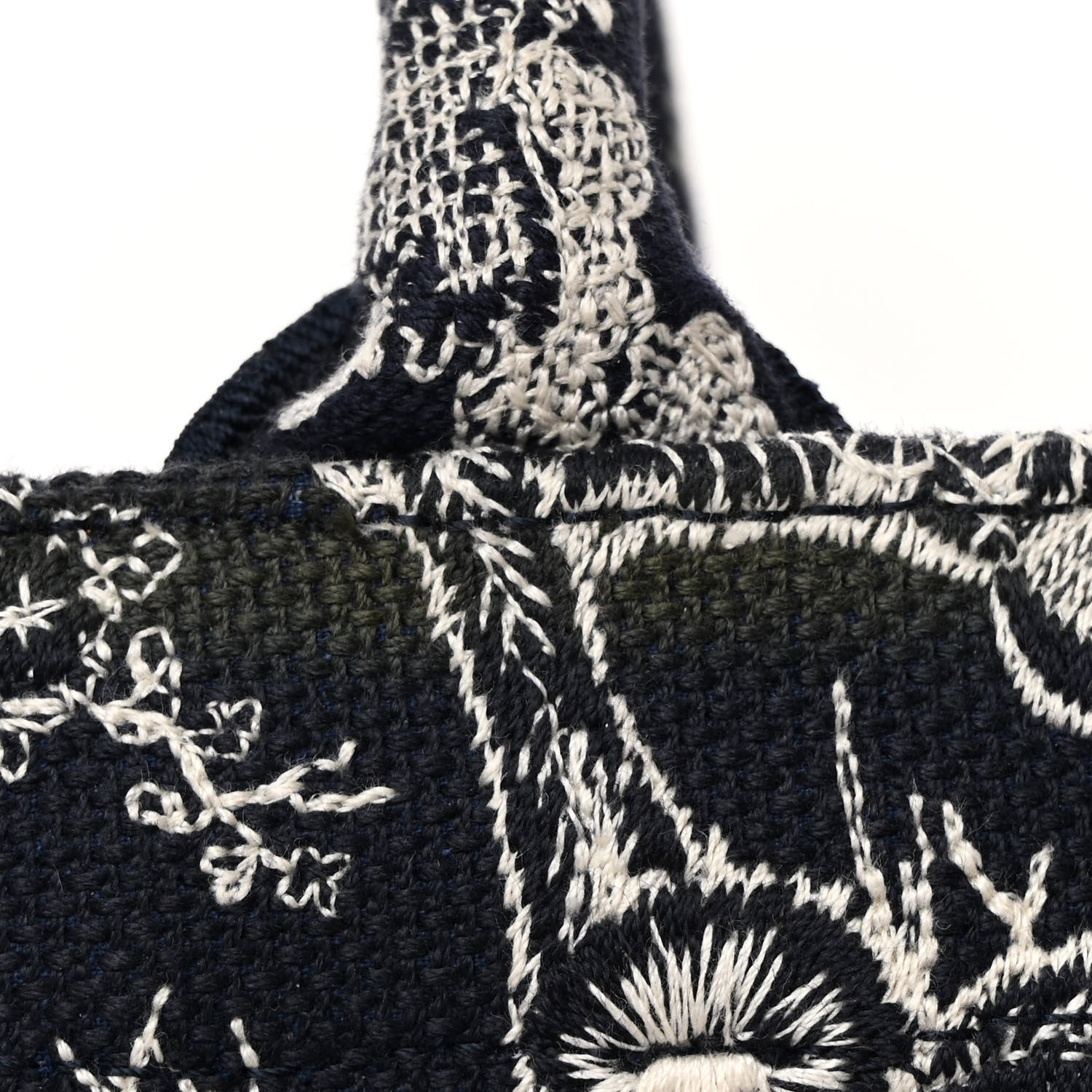 Christian Dior Canvas Embroidered Small Dioriviera Toile De Jouy Book Tote Blue 12 of 14