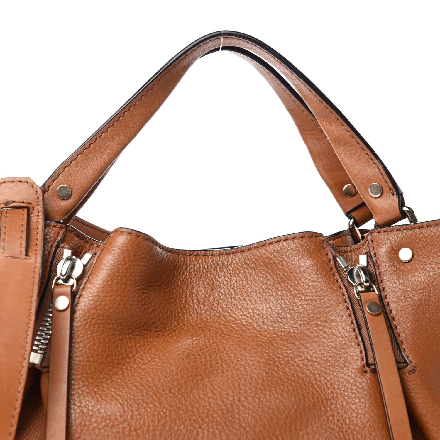 Burberry Brit Calfskin House Check Medium Maidstone Saddle Brown 11 of 11