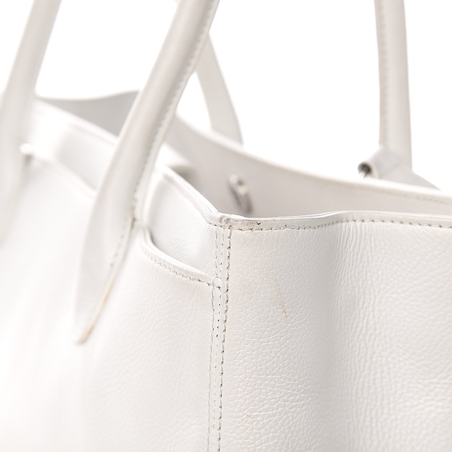 Chanel Caviar Cerf Executive Shopper Tote White 18 of 24