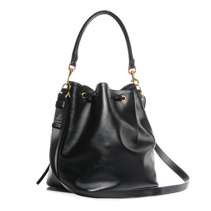Saint Laurent Calfskin Large Emmanuelle Bucket Bag Black 3 of 8